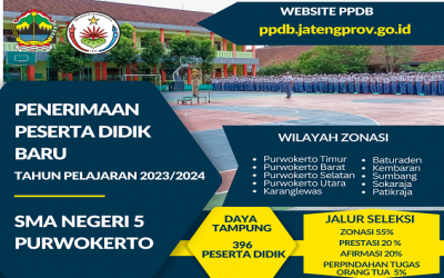 PPDB SMA NEGERI 5 PURWOKERTO TAHUN PELAJARAN 2023/2024